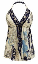 Top con laccetti cotone/seta fantasia Pahiesa