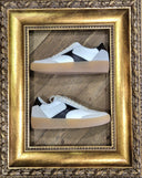 Sneakers Edouard Marcel in pelle e tessuto bianche e nere