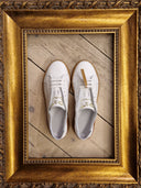 Sneakers Patricia Castanà bianche in pelle sfoderata