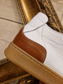 Sneakers Patricia Castanà bianche in pelle sfoderata