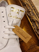 Sneakers Patricia Castanà bianche in pelle sfoderata
