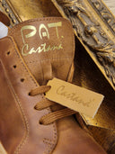 Sneakers Patricia Castanà color cuoio in pelle sfoderata