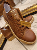 Sneakers Patricia Castanà color cuoio in pelle sfoderata