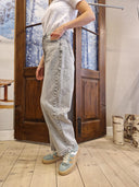 Jeans barrel grigio La Mode Illustrée