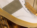 Sneakers Patricia Castanà in pelle bianca con dettaglio salvia