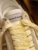 Sneakers Edouard Marcel in pelle bianche e platino