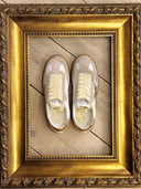 Sneakers Edouard Marcel in pelle bianche e platino