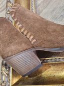 Stivaletto texano Patricia Castanà in pelle scamosciata cuoio