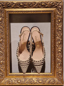 Slingback intrecciata beige e testa di moro La Mode Illustrée
