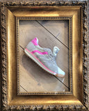 Sneakers in pelle grigia e fuxia Edouard Marcel