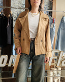 Giacca in ecodainetto con bottoni La Mode Illustrée