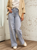 Jeans palazzo La Mode Illustrée glitter elasticizzati