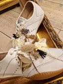 Sneakers Edouard Marcel in pelle bianche con accessori