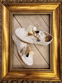 Sneakers Edouard Marcel in pelle bianche con accessori
