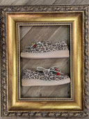 Sneakers mocassino Edouard Marcel in pelle leopardate con accessori colorati