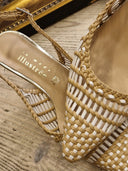 Slingback intrecciate burro La Mode Illustrée