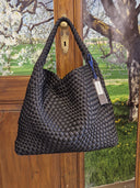Borsa Edouard Marcel in tessuto intrecciato