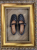 Ballerina traforata in pelle nera Edouard Marcel