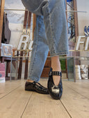 Ballerina in pelle con cinturino Patricia Castanà