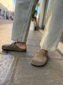 Sabot in pelle scamosciata taupe Goldstar