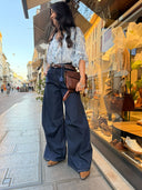 Denim palazzo-barrel Tensione In