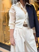 Top-gilet in maglia con bottoni King Kong