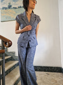 Gilet in viscosa/lino Motel