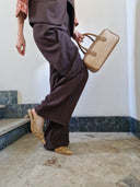 Completo cioccolato gilet+pantalone