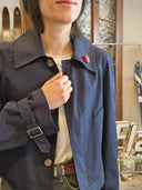 Mini trench blu navy Alta Tensione
