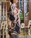 Kimono in seta e cotone fantasia Pahiesa