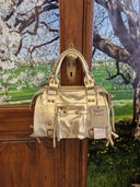 Mini bag in pelle dorata Patricia Castanà