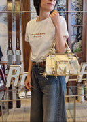 Mini bag in pelle dorata Patricia Castanà