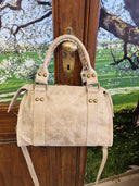 Mini bag in pelle sabbia Patricia Castanà