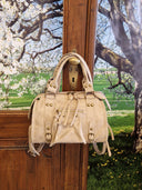 Mini bag in pelle sabbia Patricia Castanà