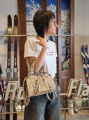 Mini bag in pelle sabbia Patricia Castanà