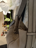 Borsa in pelle scamosciata sabbia Edouard Marcel