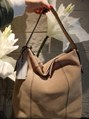Borsa in pelle scamosciata sabbia Edouard Marcel