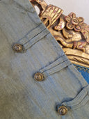 Giacca militare in lino con bottoni La Mode Illustrée
