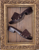 Zoccolo sabot in pelle Patricia Castanà