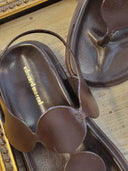 Sandalo infradito in pelle marrone Edouard Marcel