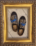 Sneakers in pelle marrone con frangia animalier Edouard Marcel