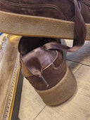 Sneakers platform in pelle marrone Edouard Marcel
