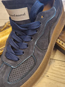 Sneakers platform in pelle blu Edouard Marcel