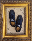 Sneakers platform in pelle blu Edouard Marcel