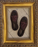 Scarpa allacciata in pelle marrone Castanà
