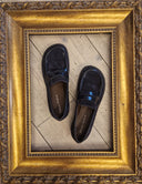 Mocassino in pelle blu Castanà