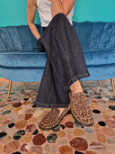 Mocassino in pelle leopardato Castanà