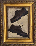 Scarpa "ingegnere" in pelle marrone Castanà