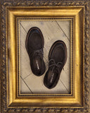 Scarpa "ingegnere" in pelle marrone Castanà