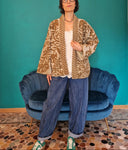Giacca kimono suzani verde La Mode Illustrée